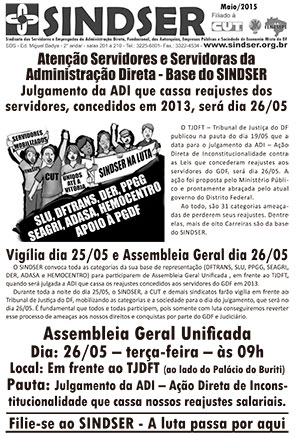 Folha SINDSER – 19/05/2015