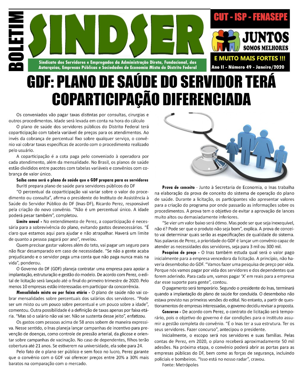 Informativo Sindser – 01/2020