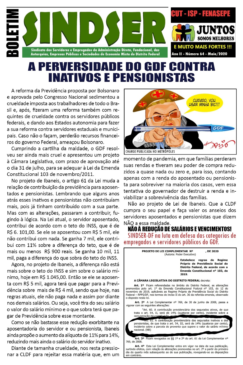 Informativo Sindser – 05/2020