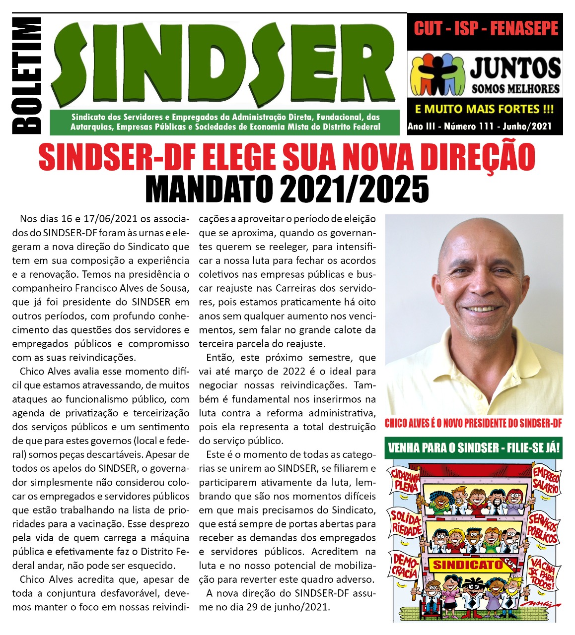 Sindser-DF elege sua nova direção