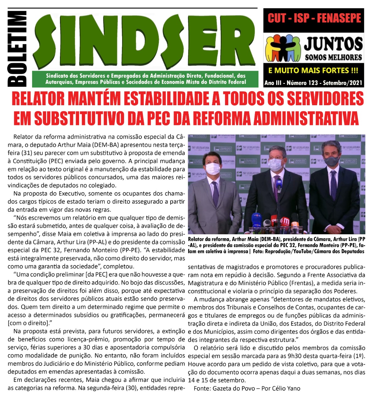 Informativo Sindser – 09/2021